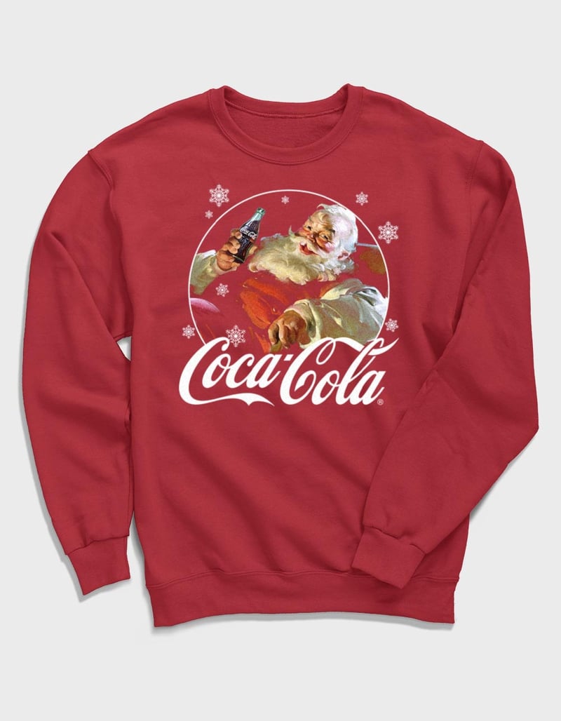 COCA-COLA Santa Snowflakes Unisex Crewneck Sweatshirt image number 0
