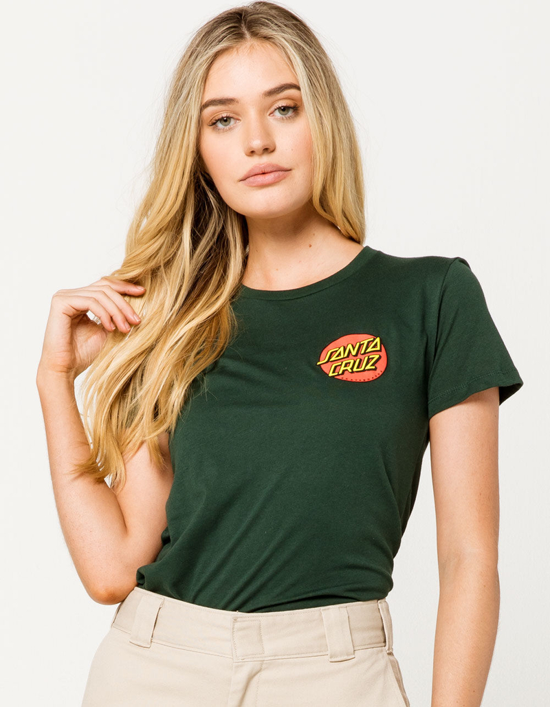 SANTA CRUZ Classic Dot Forest Womens Tee image number 1