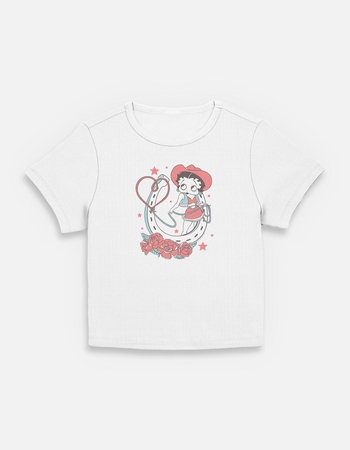 BETTY BOOP Lasso Heart Womens Baby Tee Primary Image