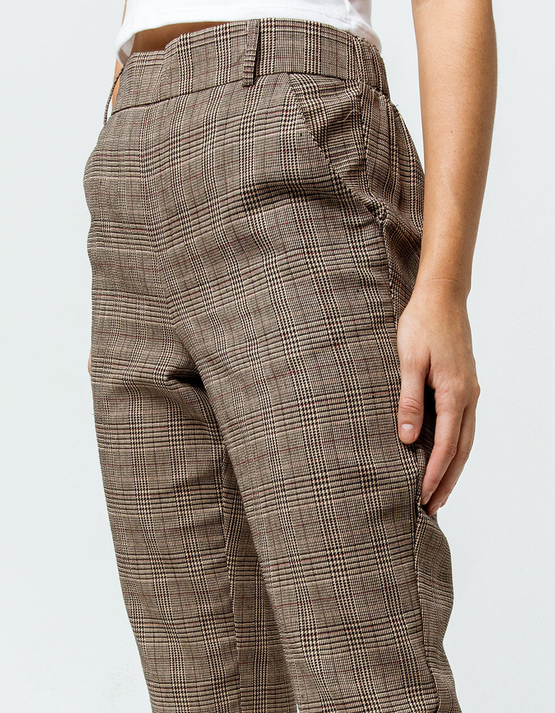 SKY AND SPARROW Plaid Womens Trouser Pants image number 1