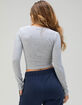 TILLYS Long Sleeve Womens Baby Tee image number 4