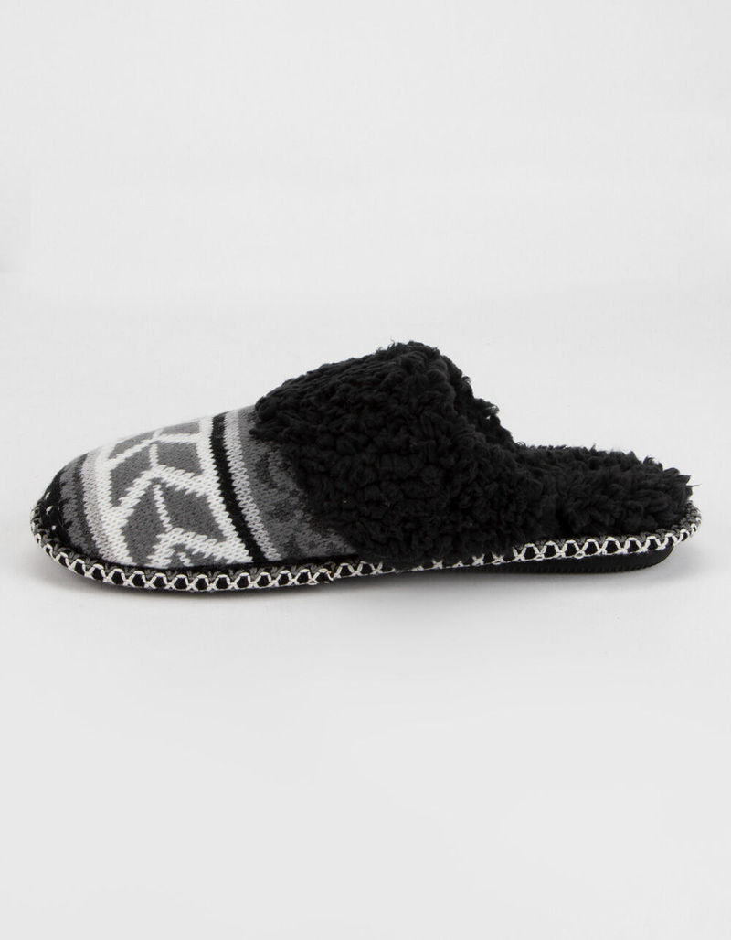 MUK LUKS Frida Fairisle Grey Womens Slippers image number 3