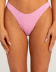 DAMSEL Texture High Leg Bikini Bottoms image number 2