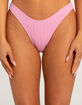 DAMSEL Texture High Leg Bikini Bottoms image number 2
