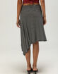 FULL TILT Womens Low Rise Stripe Asymmetric Midi Skirt image number 4