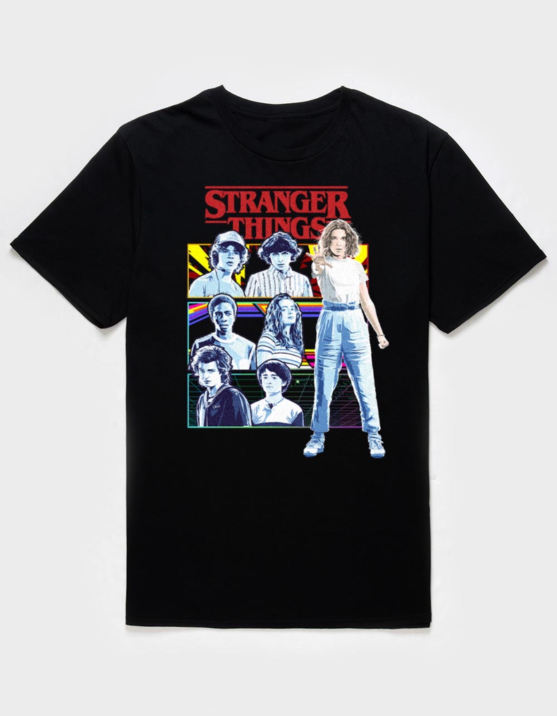 STRANGER THINGS Group Panel Unisex Tee image number 0