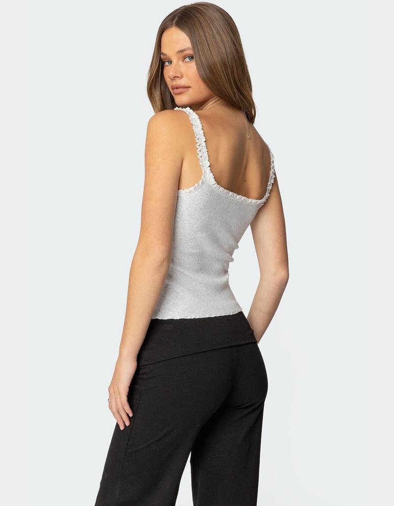 EDIKTED Teagan Ribbed Tank Top image number 4
