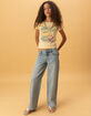 RSQ Girls Low Rise Heart Pocket Wide Leg Jeans image number 4