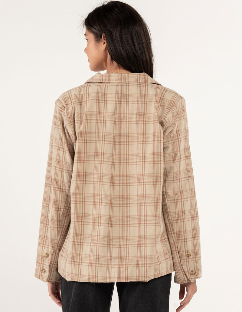 LE LIS Womens Plaid Blazer image number 2
