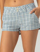 RSQ Womens Ultra Low Rise Poplin Micro Shorts image number 3