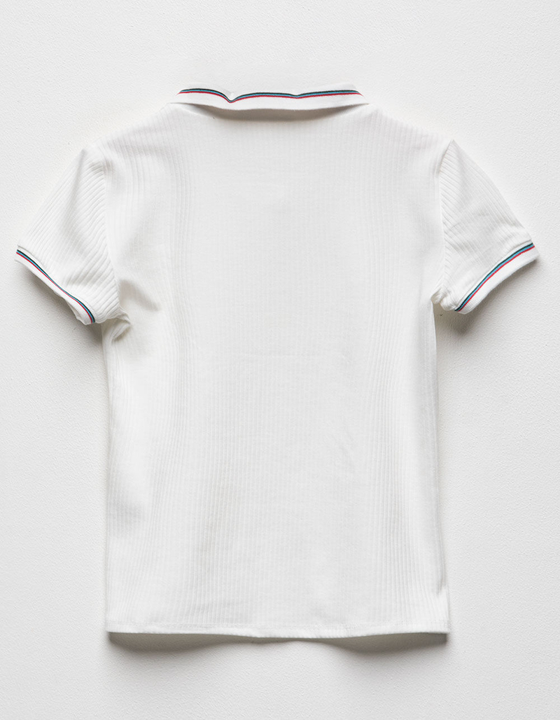 FULL TILT Ribbed Girls Polo Shirt image number 1