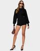 EDIKTED Maizy Puff Sleeve Scalloped Knit Cardigan image number 5