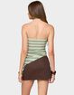 EDIKTED Sari Striped Strapless Asymmetric Top image number 3