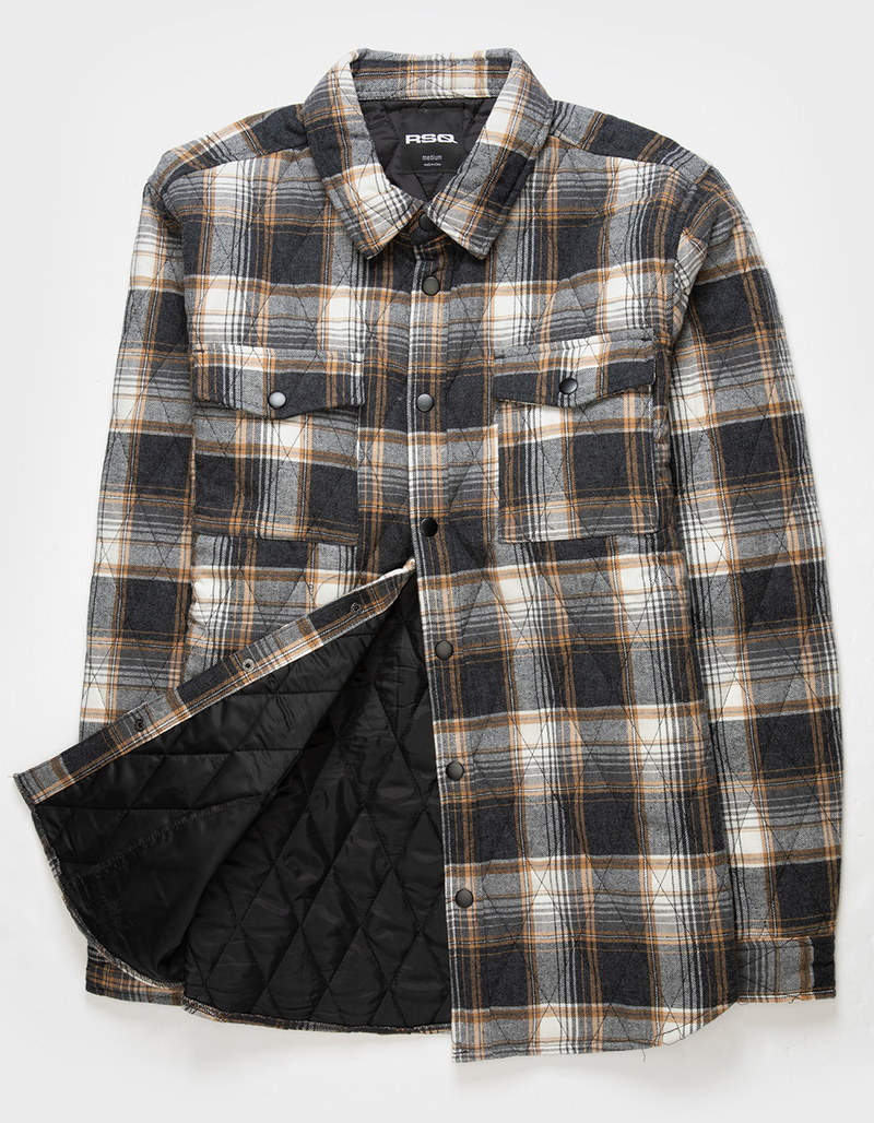 RSQ Mens Quilted Flannel Jacket image number 2