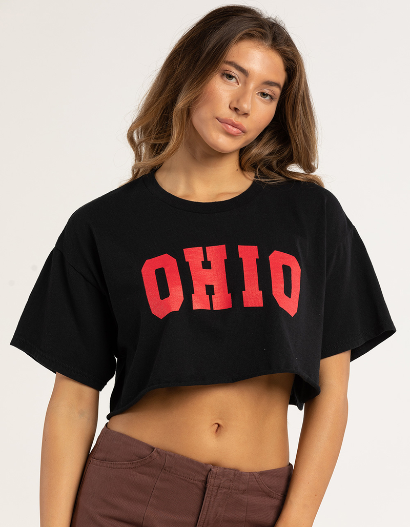 FULL TILT Ohio Womens Crop Tee image number 0