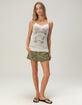 FULL TILT Graphic Womens Long Lace Trim Cami image number 2