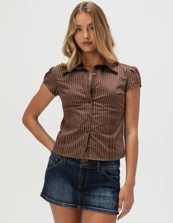 RSQ Womens Button Up Shirt Primary Image