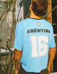 RSQ Mens Argentina Baggy Crop Soccer Jersey image number 1
