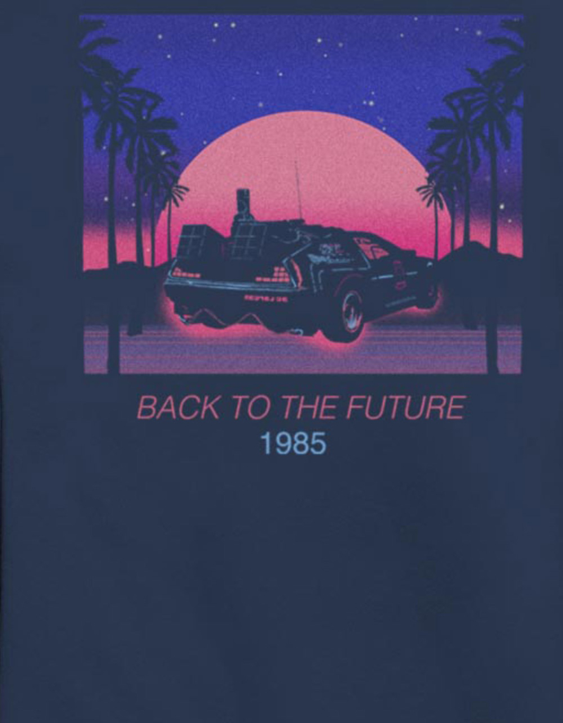 BACK TO THE FUTURE 1985 Neon Unisex Crewneck Sweatshirt image number 1