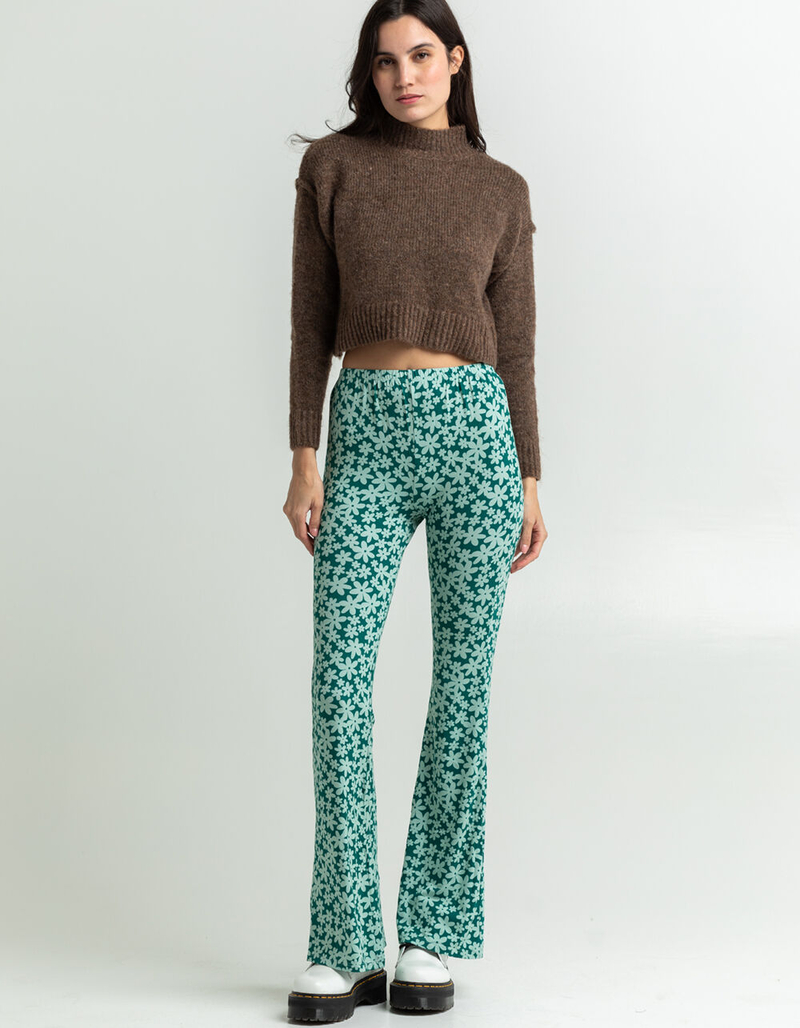 RSQ Womens Floral Flare Pants image number 0