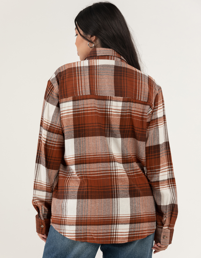 RSQ Womens Plaid Oversized Flannel image number 2