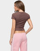 EDIKTED Amalfi Contrast Tee image number 3