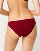 RIP CURL Premium Surf Hipster Dark Red Bikini Bottoms image number 3