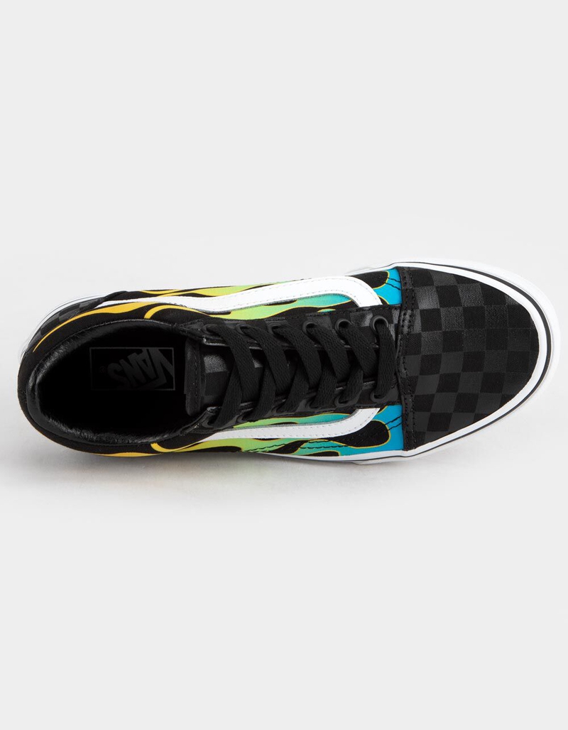 VANS Glow Flame Old Skool Juniors Shoes image number 2