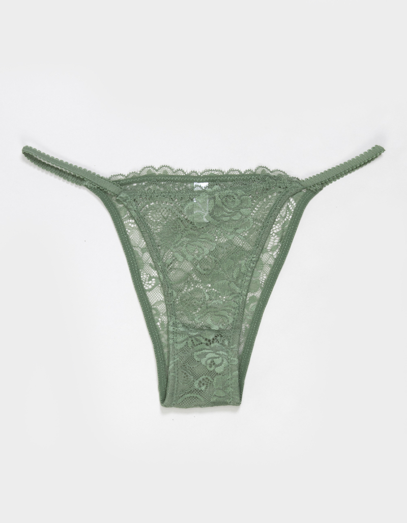 FULL TILT Floral Allover Lace Cheeky Panties image number 1