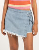 REWASH Asymmetrical Womens Denim Skort image number 2