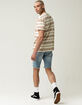 RSQ Destructed Drawstring Mens Denim Shorts image number 4