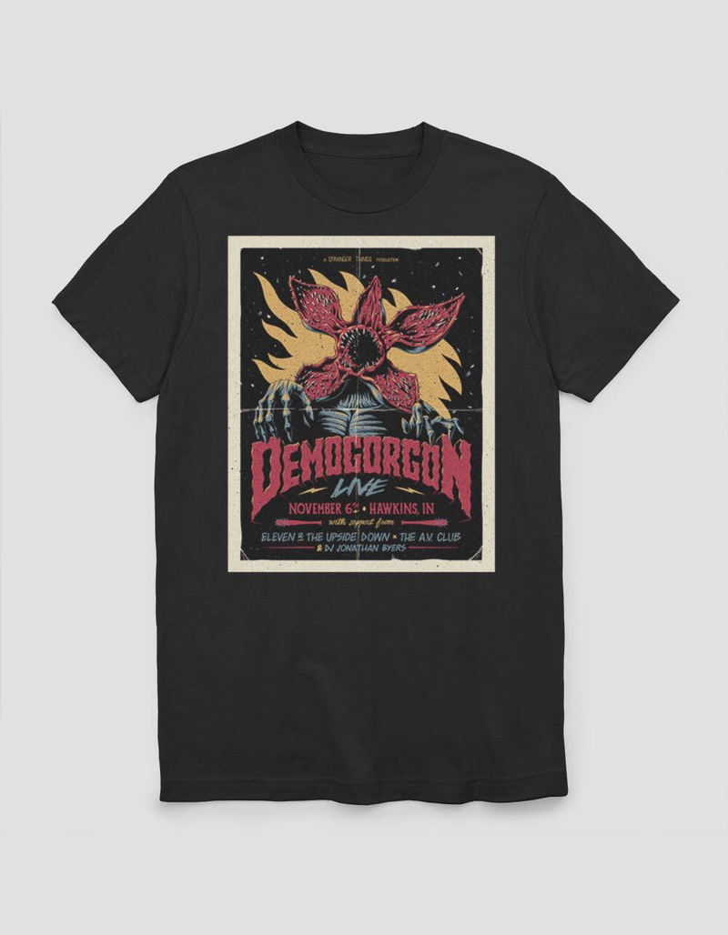 STRANGER THINGS Gig Poster Unisex Tee image number 0