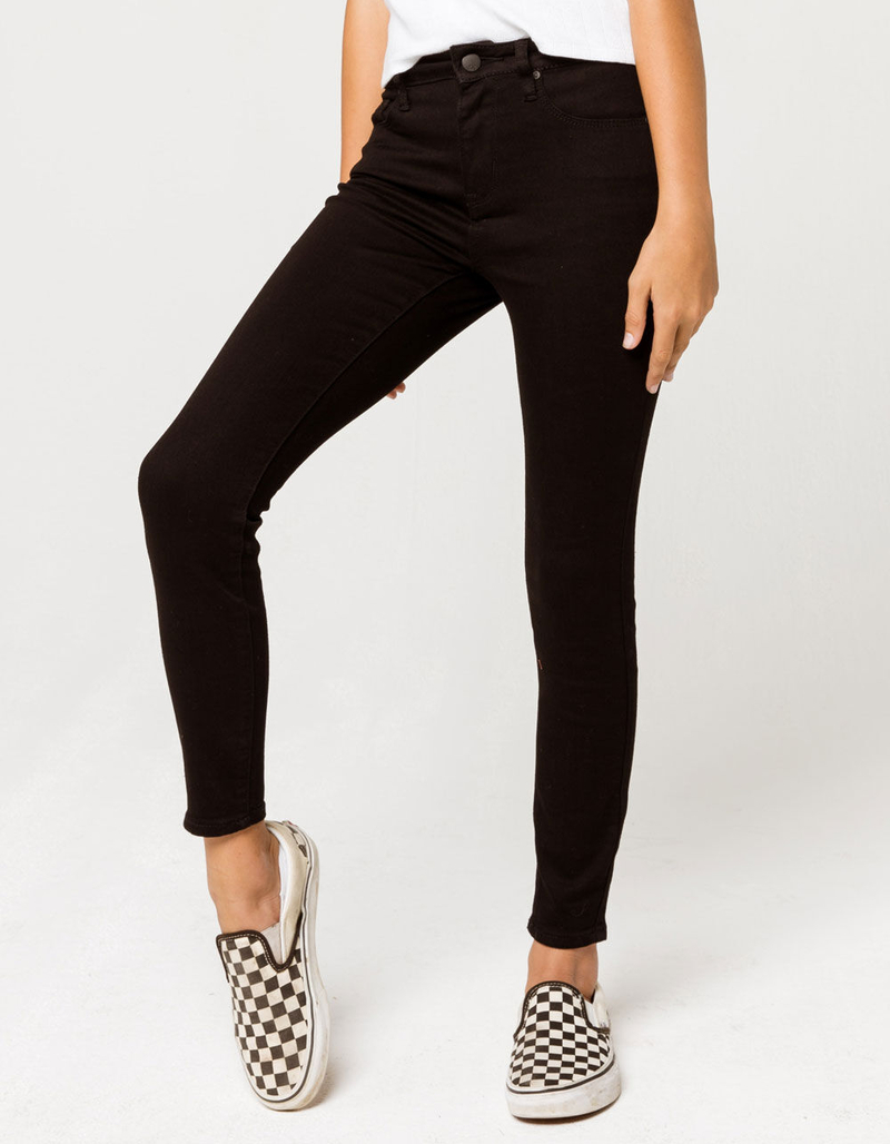 RSQ High Rise Ankle Skinny Girls Black Jeans image number 1