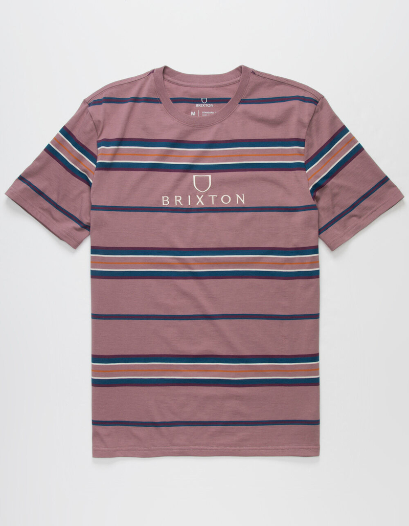 BRIXTON Hilt Alpha Mens Purple Combo T-Shirt image number 0