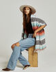 Geo Trim Faux Wool Panama Womens Hat image number 7