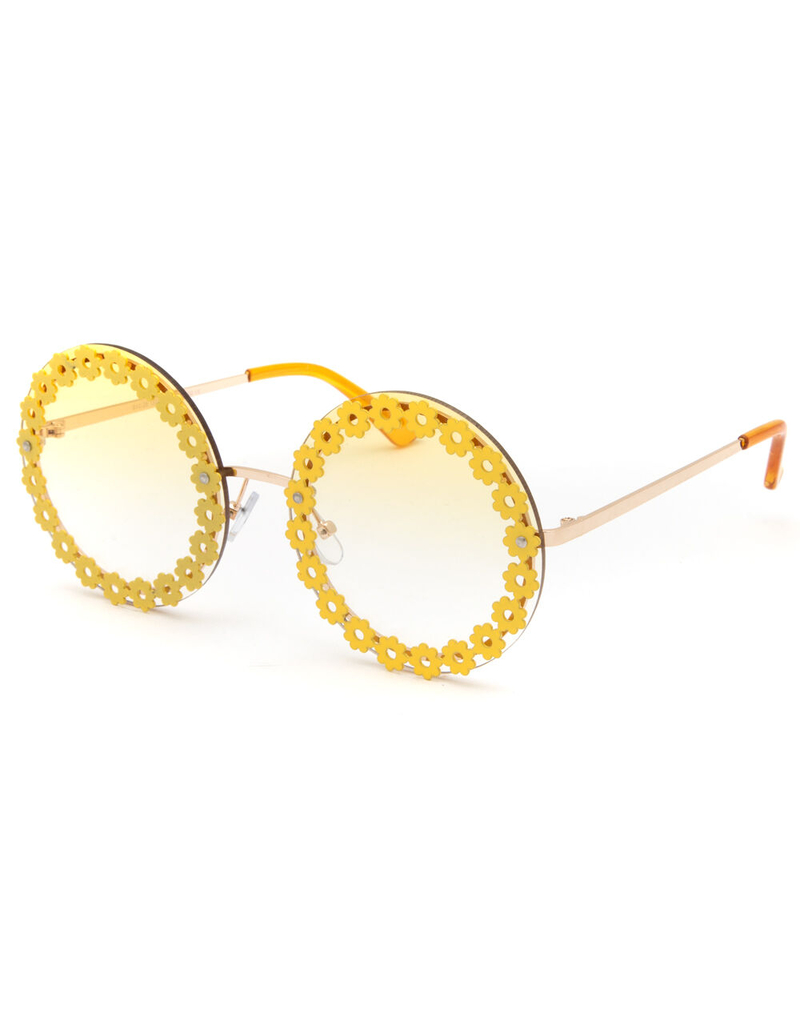 Floral Round Kids Sunglasses image number 0