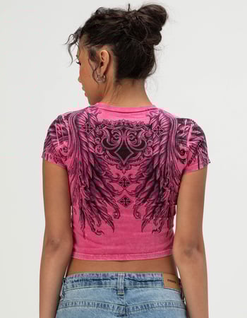 AFFLICTION Omen Womens Baby Tee Alternative Image