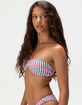FULL TILT Textured Twist Bandeau Bikini Top image number 3