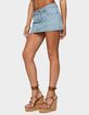 EDIKTED Camelia Denim Mini Skort image number 2