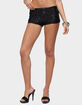 EDIKTED Annael Sequin Knit Micro Shorts image number 1