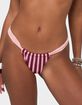 EDIKTED Esmer Contrast Striped Bikini Bottoms image number 2