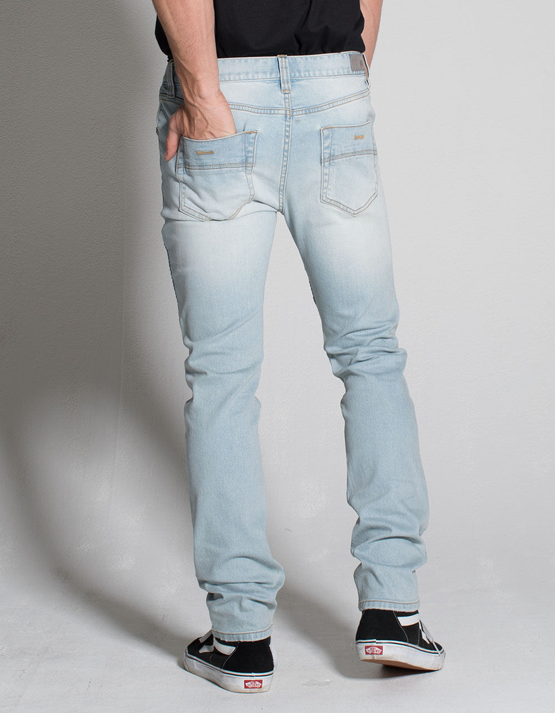 RSQ London Moto Mens Ripped Skinny Jeans image number 3