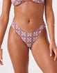 ROXY Batik Bloom Scoop Cheeky Bikini Bottoms image number 1