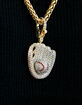 GLD Iced Baseball Pendant image number 2