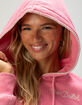 VON DUTCH Whipstitch Womens Crop Zip-Up Hoodie image number 5