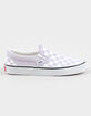 VANS Checkerboard Girls Classic Slip-On Shoes image number 1