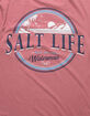 SALT LIFE Watermans Sunset Mens Mauve T-Shirt image number 4
