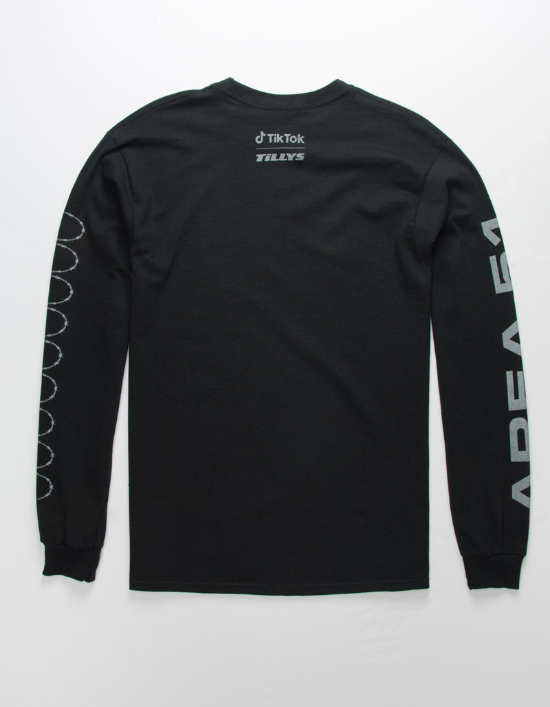 TikTok x Tillys Area 51 UFO Blueprint Mens T-Shirt image number 4