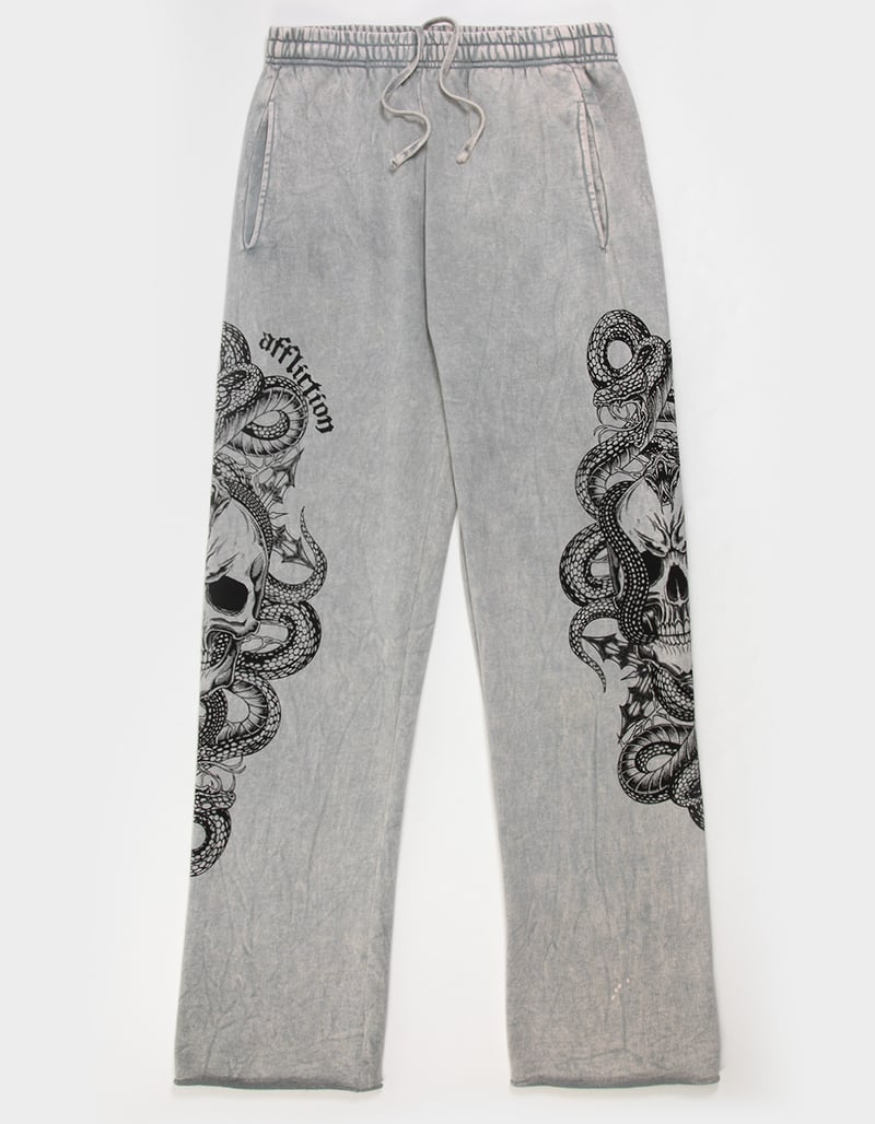 AFFLICTION Deadly Mens Wide Leg Sweatpants image number 0