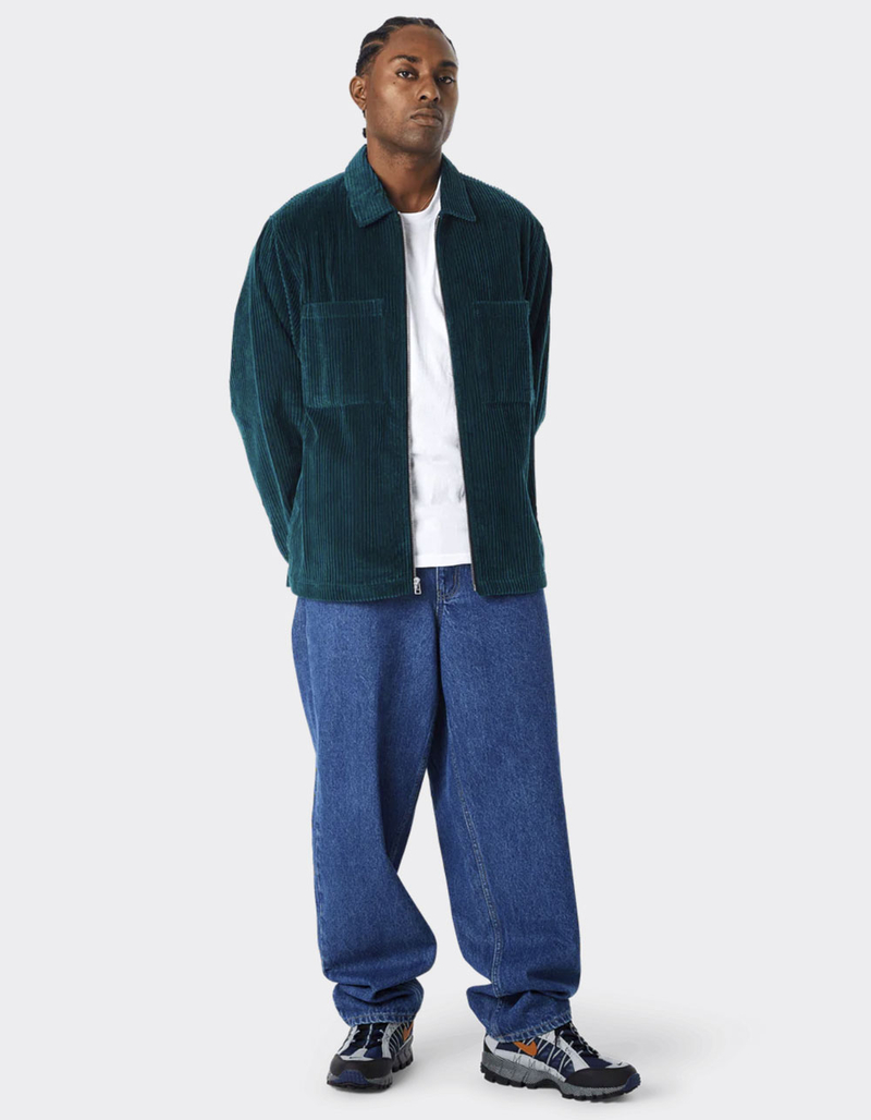 HUF Two Tone Corduroy Mens Zip-Up Shacket image number 5